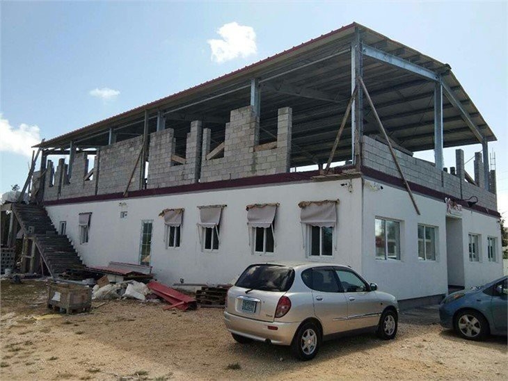 Two Floors Prefab Steel Structure Building With C/Z Purlin